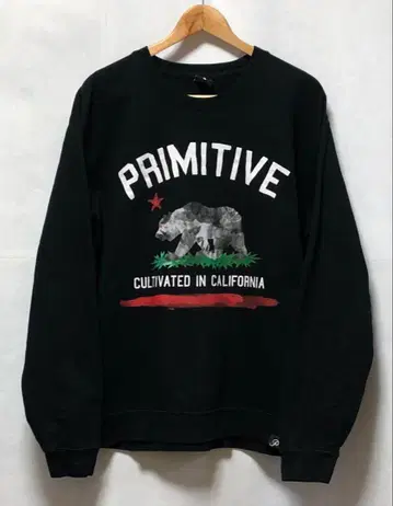 PRIMITIVE 프리미티브 속기모 베어 곰 프린트 애니멀 동물