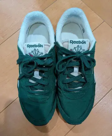 Reebok 클래식 스니커즈 그린 24cm