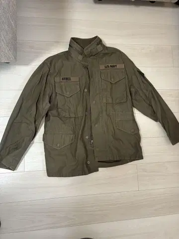 AVIREX U.S. NAVY 밀리터리 자켓 M 사이즈