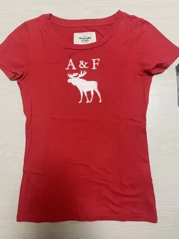 Abercrombie & Fitch 레드 T셔츠 XS
