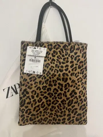 ZARA 레오파드 무늬 토트백