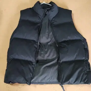 ZARA 블랙 다운 베스트 XL