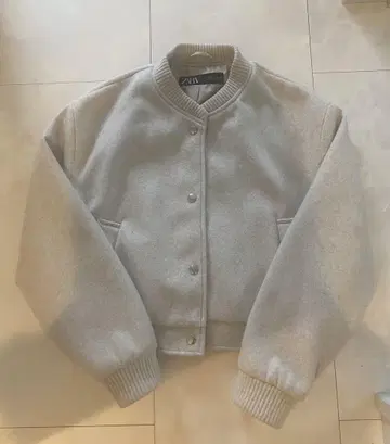 ZARA 소프트 봄버 자켓 s 화이트