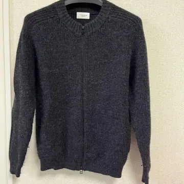 UNITED ARROWS 블랙 집업 스웨터