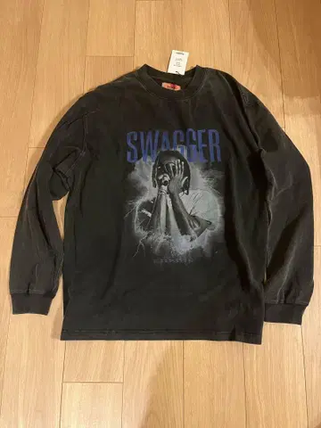 [택 포함 미사용] SWAGGER 그래픽 프린트 롱T XL 사이즈