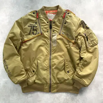 컨디션 최상 AVIREX REMODEL MARK2 MA-1 카키 2XL