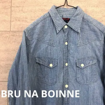 브루나보인 BRU NA BOINNE 데님 셔츠 자켓 여성용