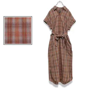 새상품급 비밍 바이 빔즈 PENDLETON 체크 셔츠 원피스