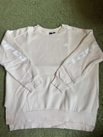 adidas 화이트 긴팔 트레이닝복 M