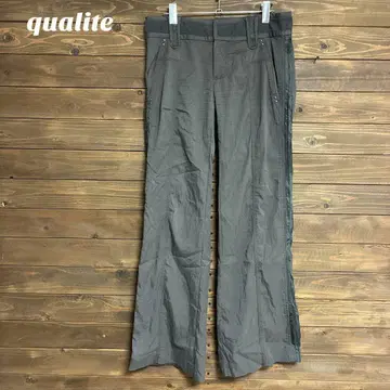 [ 아바하우스 ] qualite 그레이 캐주얼 팬츠 라인 팬츠 L