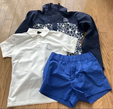 HeLLY Hansen 마운틴 후드티 피케 셔츠 숏팬츠 세트
