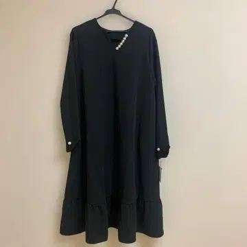 the secret bean 고급 키넥 펄 원피스 블랙