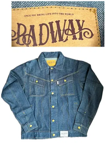BADWAY 웨이브 데님 자켓 G