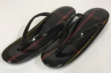 조리 격자 무늬 기모노 23.5cm