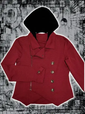 PUTUMAYO 라이더 자켓 백 프린트 후드 탈부착 가능