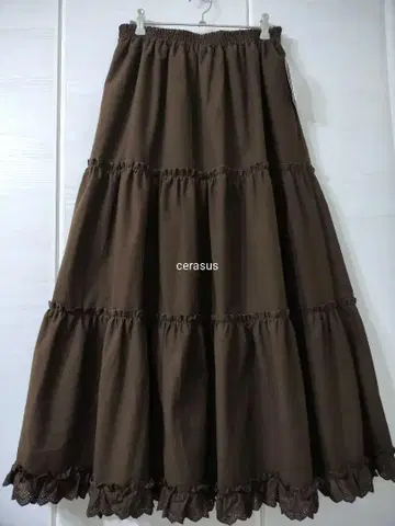 maihee 마이헤 시마무라 캉캉 스커트 브라운