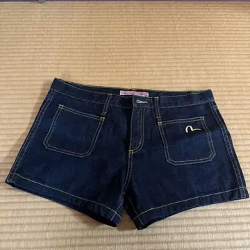 EVISU 다크 데님 숏팬츠 사이즈 29