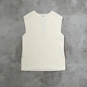24SS 데프레 레이온 나일론 더블 페이스 슬릿 넥 풀오버