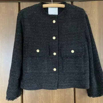 RIVE DROITE 노카라 자켓 블랙