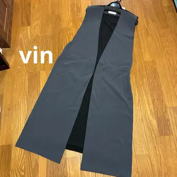 vin 롱 베스트 차콜 그레이 9호 새상품 야마다야