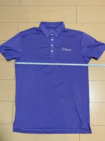 Titleist 보라색 피케 셔츠 M