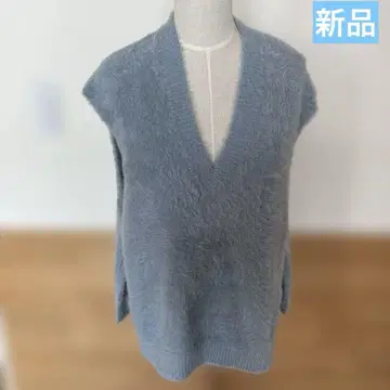 GabardineKT 미사용 라이트 블루 V넥 니트 베스트