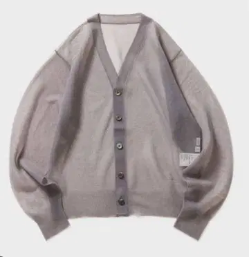 [ HYKE ] SHEER SWEATER CARDIGAN
