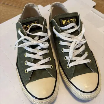 CONVERSE ALL STAR 올리브 로우컷 스니커즈
