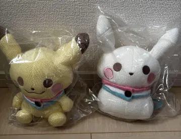 포켓몬 센터 봉제 인형 [ 아미구루미 피카츄 눈사람 ] 2개 세트