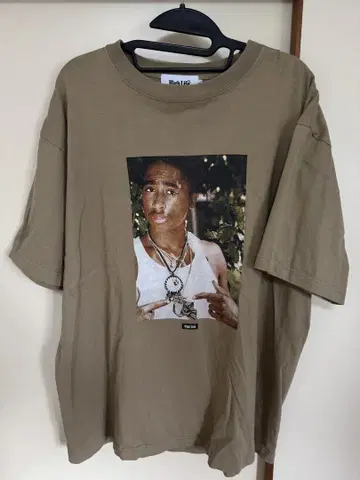 High Life 2Pac 프린트 T셔츠 XL 베이지