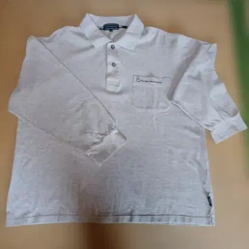 HUSH PUPPIES 베이지 피케 셔츠 긴팔