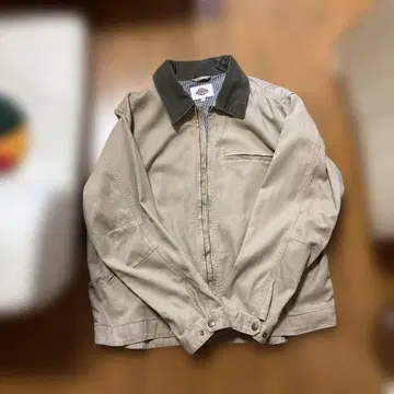 Dickies 베이지 집업 자켓 L