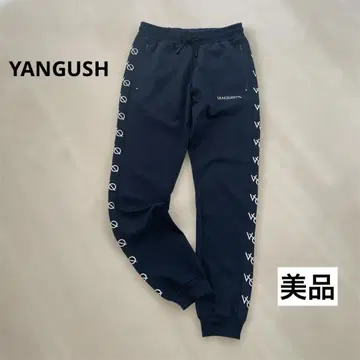 [ 새상품급 ] YANGUSH 사이드 로고 스웨트 팬츠 네이비 M 스트릿