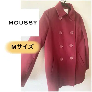 MOUSSY 와인 레드 피 코트