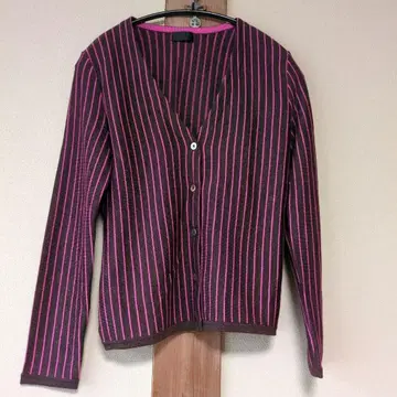 Paul Smith BLACK 스트라이프 V넥 가디건