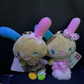 산리오 캐릭터즈 선번 아트 우사하나 마스코트 참