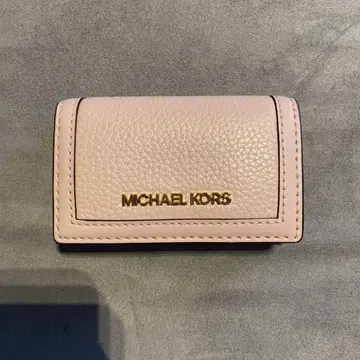 MICHAEL KORS 핑크 가죽 키케이스