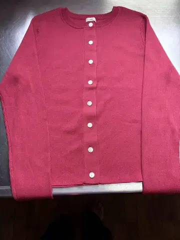 IENA 빨간색 긴팔 가디건