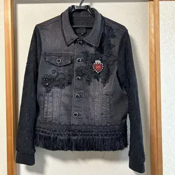 Desigual 블랙 데님 자켓 42