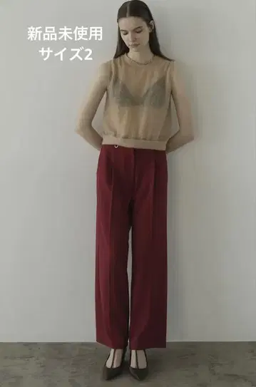 클라네 2WAY TUCK STRAIGHT PANTS