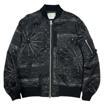 sacai dr.woo bandana print ma-1 자켓
