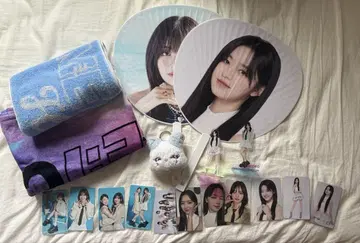 ME:I 굿즈 세트 (부채, 카드, 타월, 키링, 아크릴 스탠드)