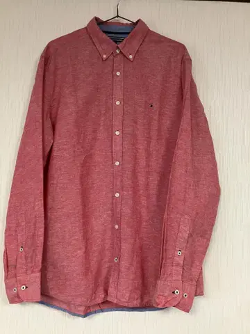새상품급 TOMMY HILFIGER 코튼 셔츠 XL 원포인트 로고