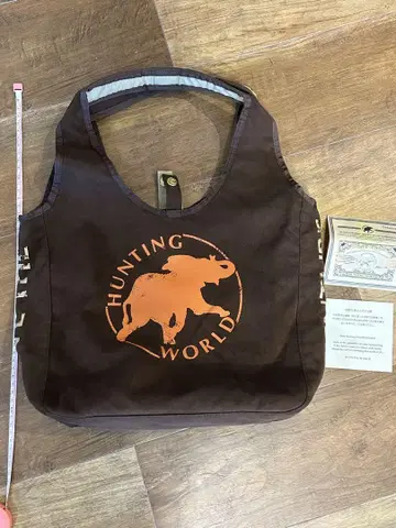 HUNTING WORLD 브라운 토트백
