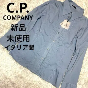 새상품 미사용 씨피 컴퍼니 C.P. COMPANY 긴팔 탁한 블루