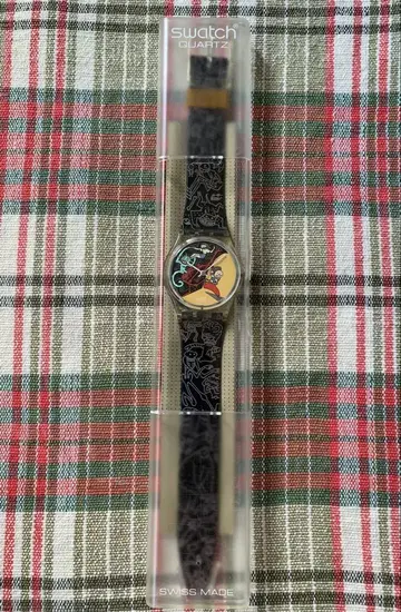 Swatch 아트 디자인 쿼츠 손목시계