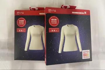 UNIQLO 히트텍 울트라 웜 크루넥 화이트 M 2장