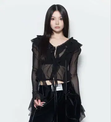 theredthread S dot flow frill tops / bk