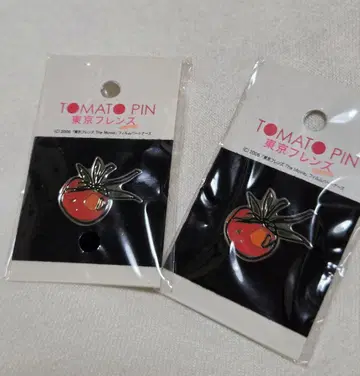 도쿄 프렌즈 TOMATO PlN 핀 배지 2개 세트