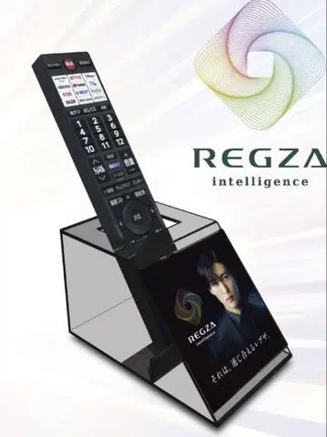 REGZA x 메구로 렌 REGZA 오리지널 리모컨 스탠드 당선품